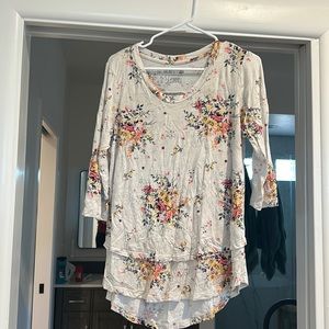 Latched Mama 3/4 Sleeve Scoop Neck Nursing Top 2.0